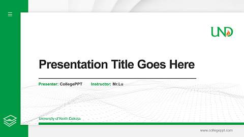 University of North Dakota Thesis Proposal/Graduation Defense PPT Template