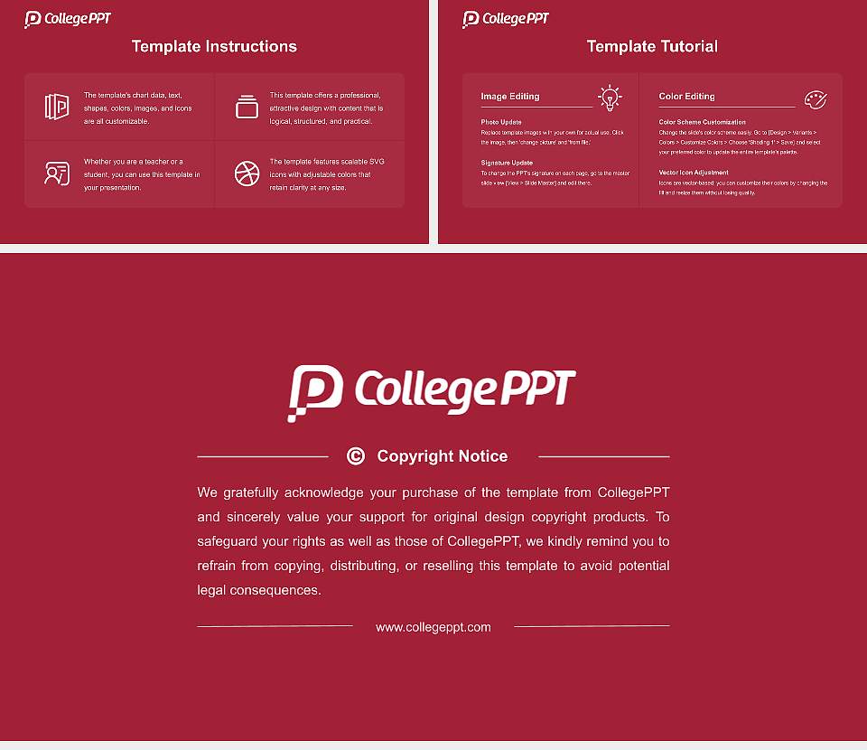 University of Mobile Course/Courseware Creation PPT Template16:9 ratio PPT effect preview image5