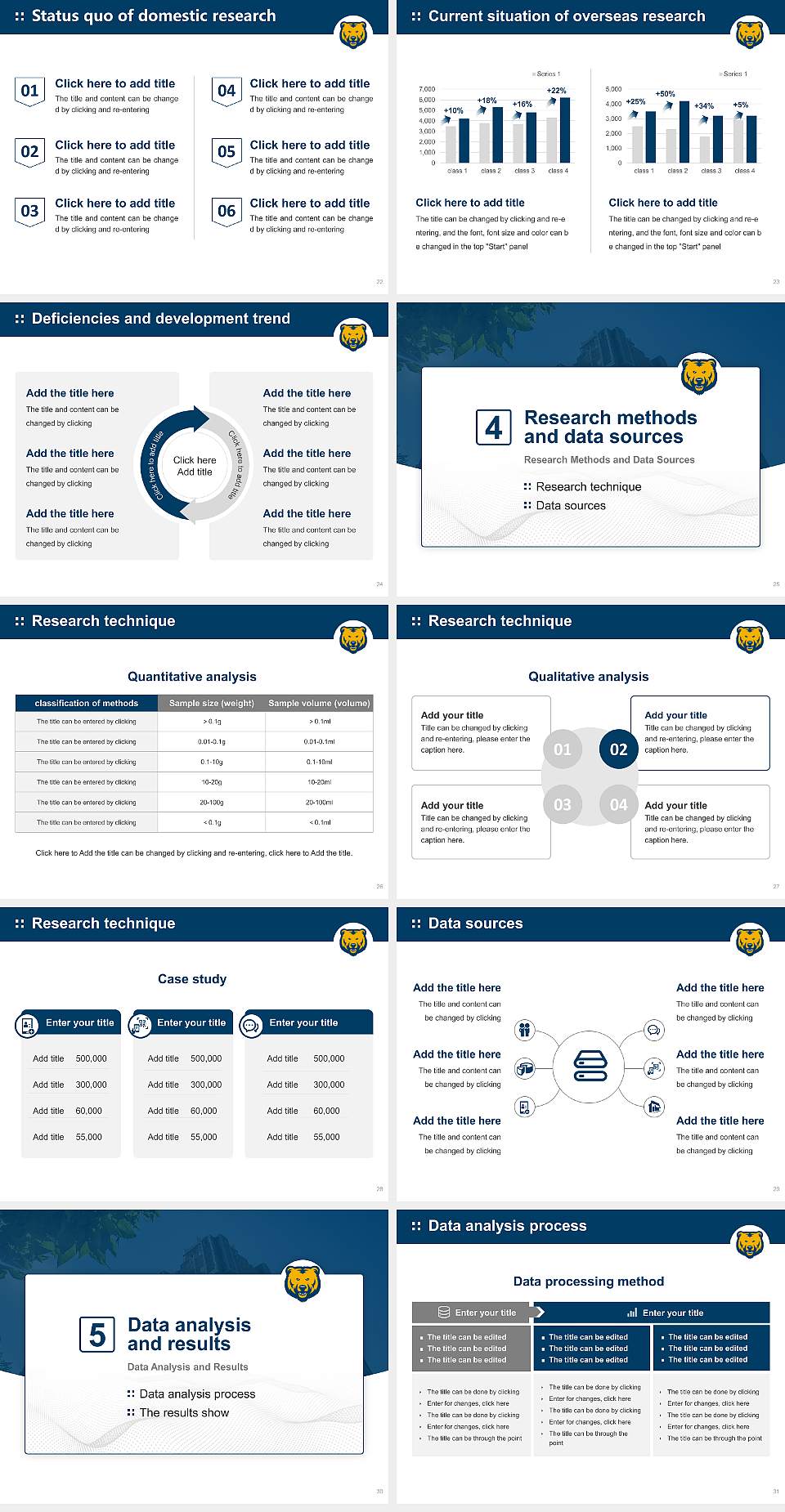 University of Northern Colorado Graduation Thesis Defense PPT Template4:3 ratio PPT effect preview image4