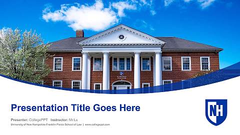 University of New Hampshire-Franklin Pierce School of Law Course/Courseware Creation PPT Template