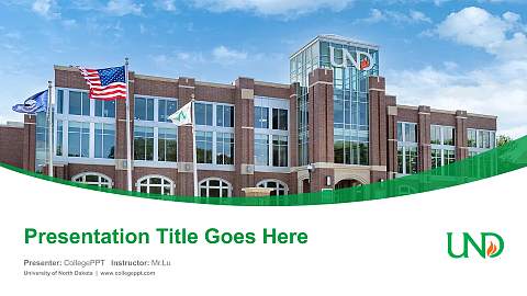 University of North Dakota Course/Courseware Creation PPT Template