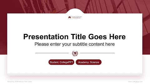 University of Minnesota-Twin Cities National Scholarship Defense PPT Template