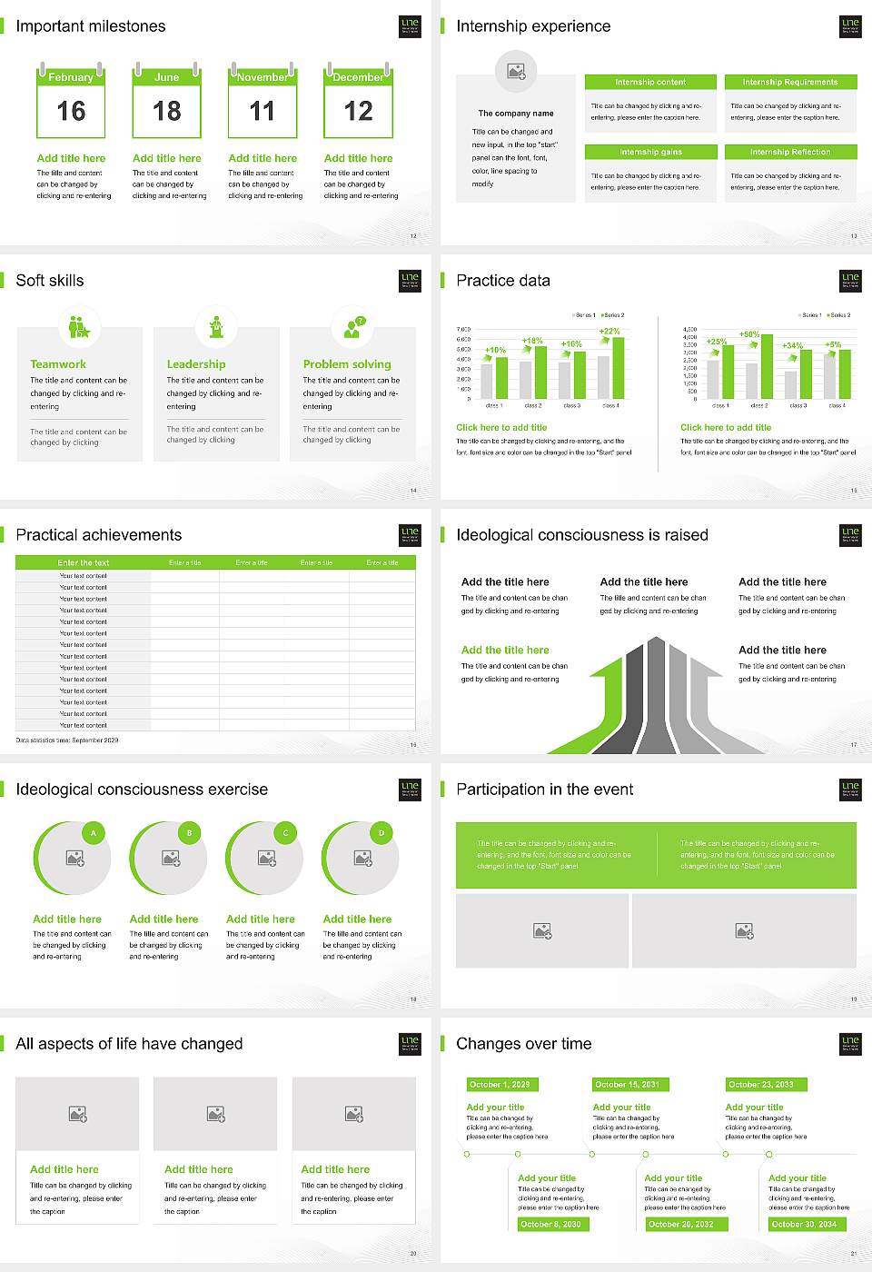 University of New England National Scholarship Defense PPT Template16:9 ratio PPT effect preview image3