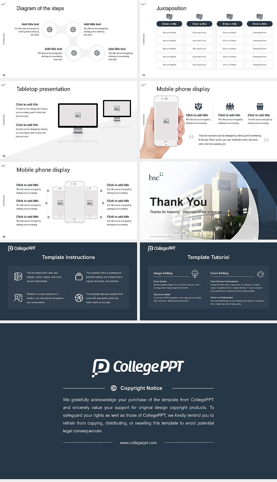 University of North Texas Health Science Center Competition/Entrepreneurship Contest PPT Template16:9 ratio PPT effect preview image9
