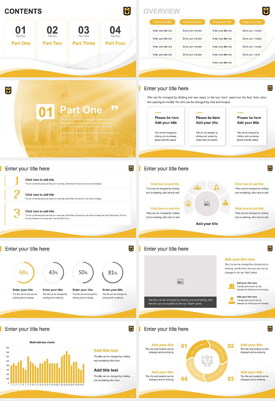 University of Missouri-Columbia Lecture Sharing and Networking Event PPT Template16:9 ratio PPT effect preview image2