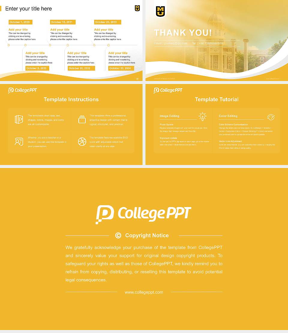 University of Missouri-Columbia Lecture Sharing and Networking Event PPT Template16:9 ratio PPT effect preview image4