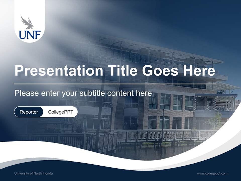 University of North Florida Lecture Sharing and Networking Event PPT Template4:3 ratio PPT effect preview image4