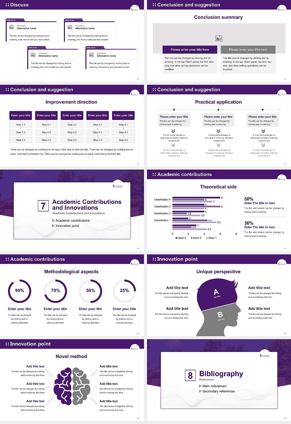 University of Montevallo Graduation Thesis Defense PPT Template16:9 ratio PPT effect preview image6