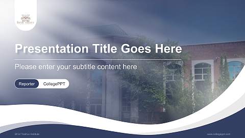 Sh’or Yoshuv Institute Lecture Sharing and Networking Event PPT Template