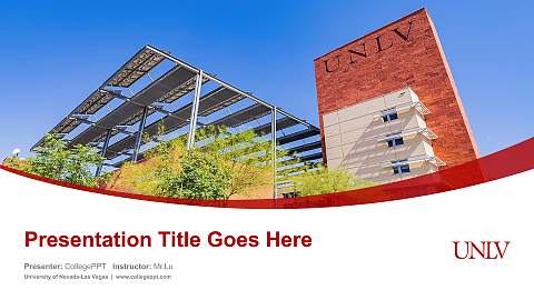 University of Nevada-Las Vegas Course/Courseware Creation PPT Template