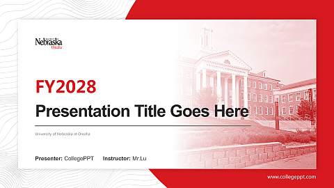 University of Nebraska at Omaha Academic Presentation/Research Findings Report PPT Template