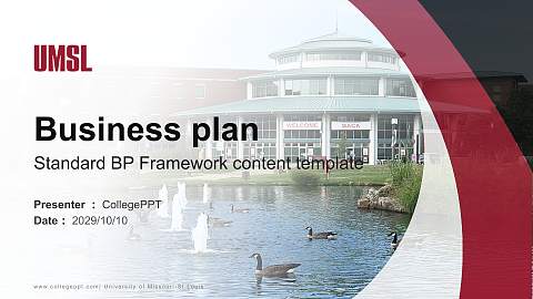 University of Missouri-St Louis Competition/Entrepreneurship Contest PPT Template