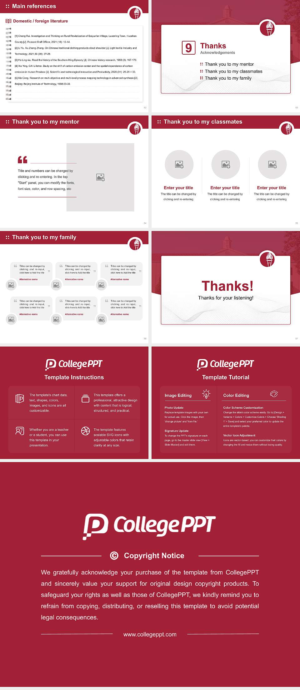 University of Mobile Graduation Thesis Defense PPT Template4:3 ratio PPT effect preview image7