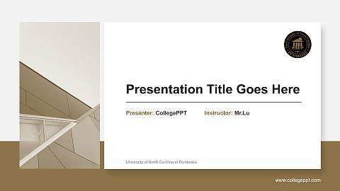 University of North Carolina at Pembroke General Purpose PPT Template
