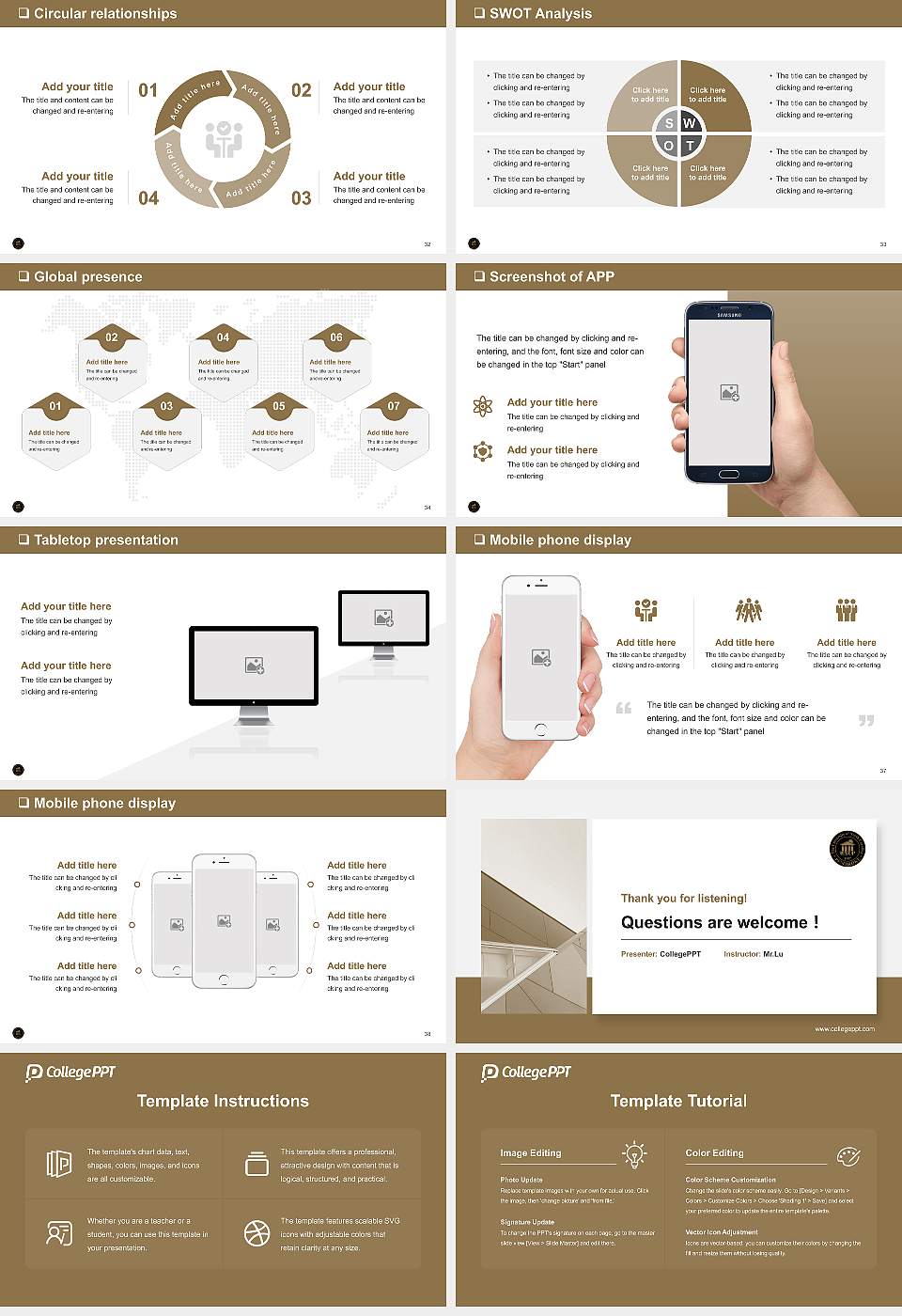 University of North Carolina at Pembroke General Purpose PPT Template16:9 ratio PPT effect preview image5