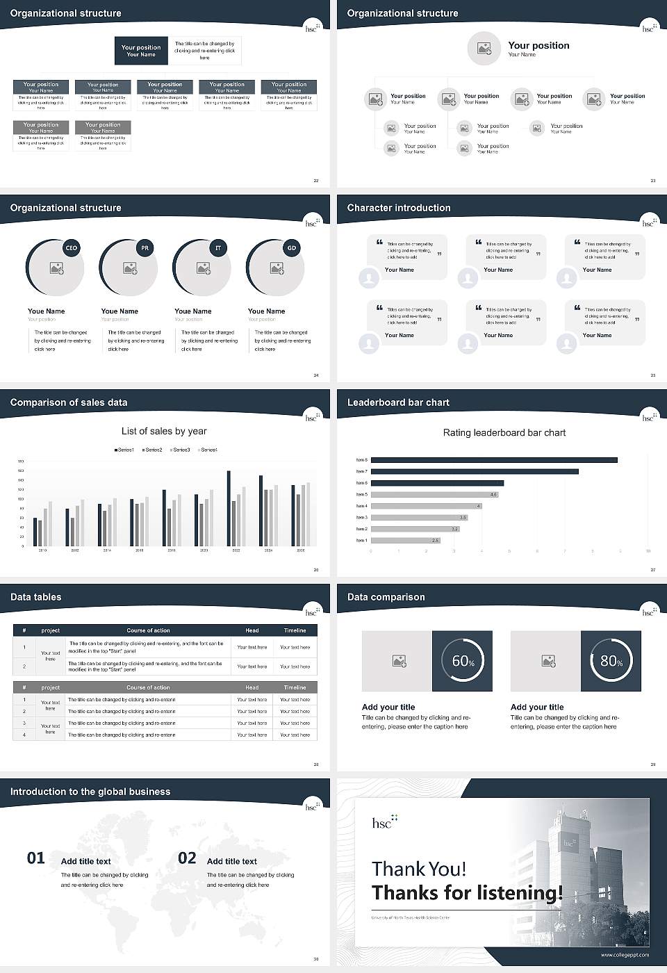 University of North Texas Health Science Center Academic Presentation/Research Findings Report PPT Template16:9 ratio PPT effect preview image4