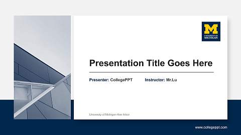 University of Michigan-Ann Arbor General Purpose PPT Template