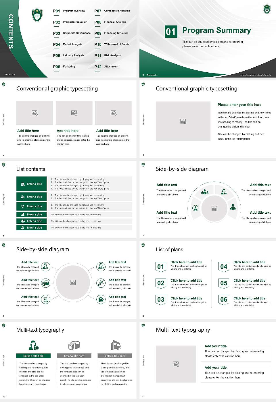 University of Mount Olive Competition/Entrepreneurship Contest PPT Template16:9 ratio PPT effect preview image2