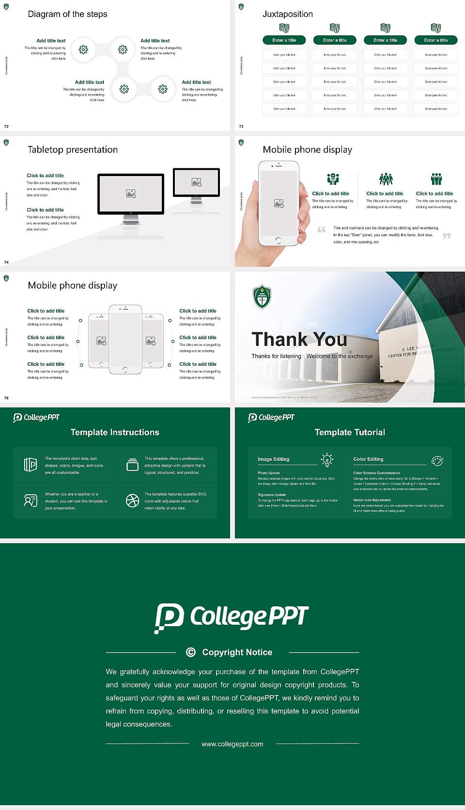 University of Mount Olive Competition/Entrepreneurship Contest PPT Template16:9 ratio PPT effect preview image9