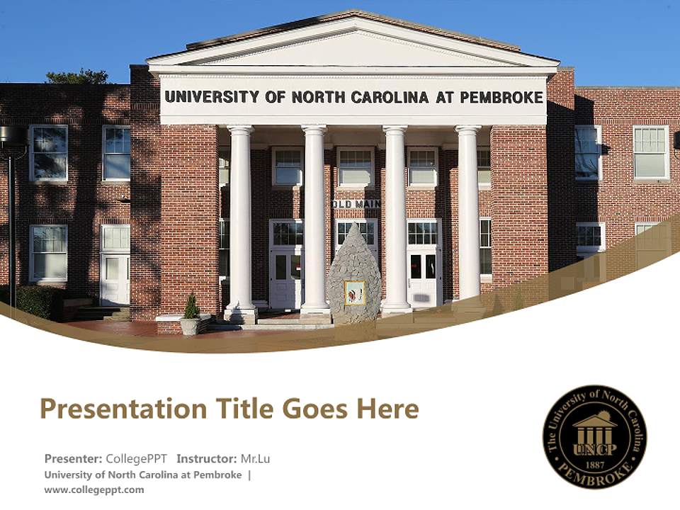 University of North Carolina at Pembroke Course/Courseware Creation PPT Template4:3 ratio PPT effect preview image5