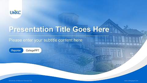 University of Missouri-Kansas City Lecture Sharing and Networking Event PPT Template