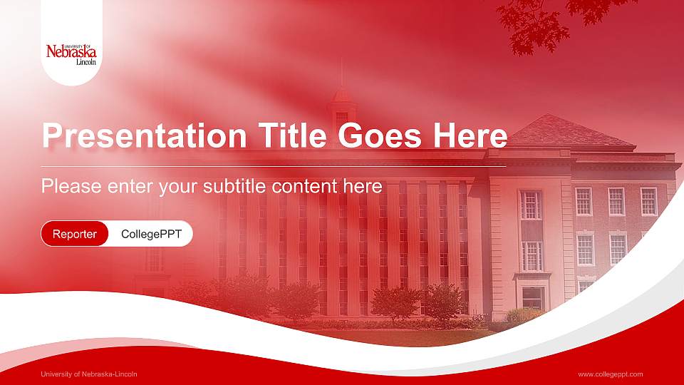 University of Nebraska-Lincoln Lecture Sharing and Networking Event PPT Template16:9 ratio PPT effect preview image