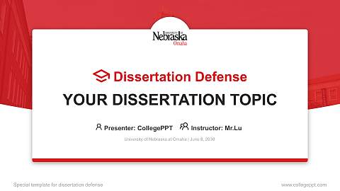 University of Nebraska at Omaha Graduation Thesis Defense PPT Template