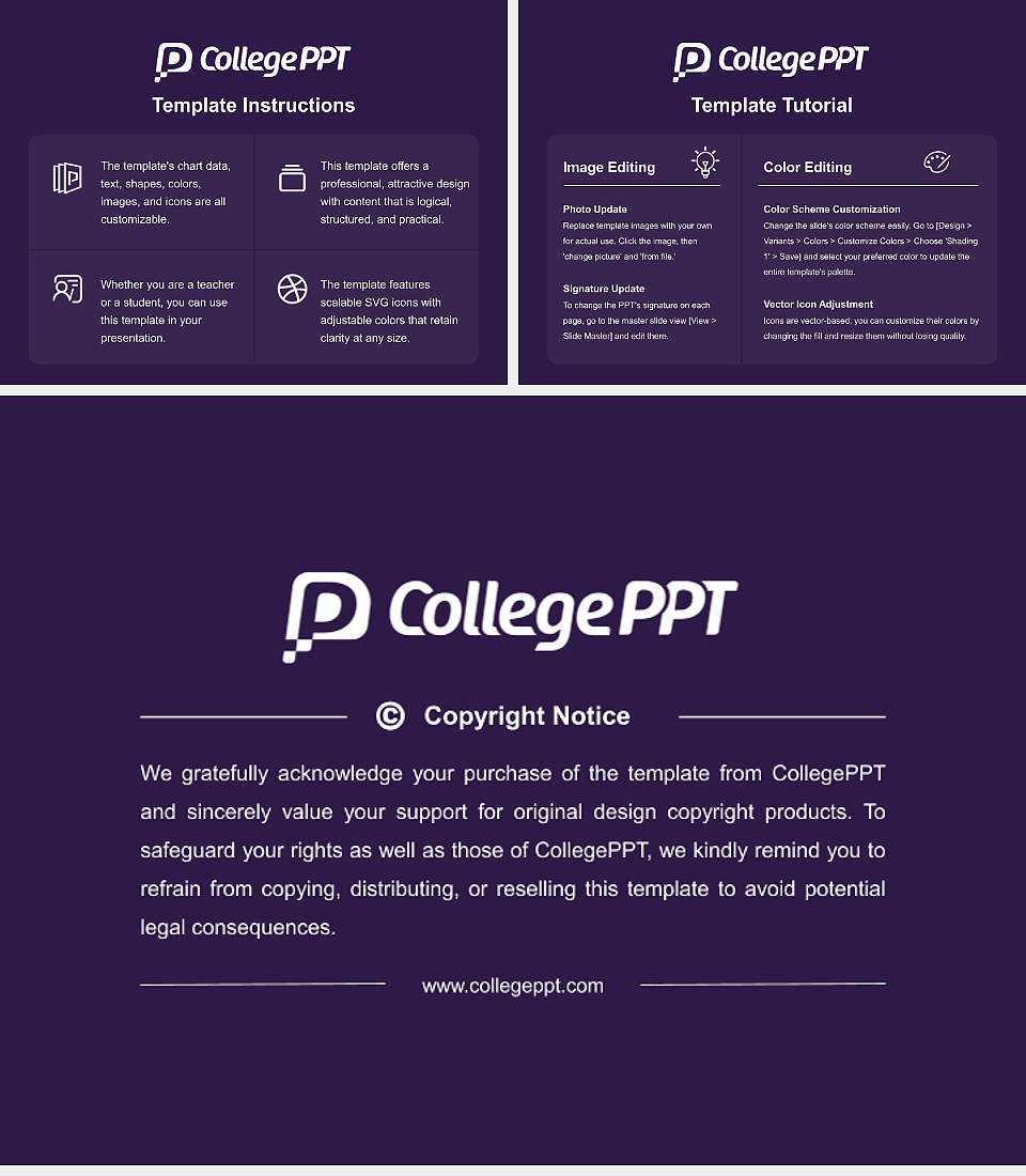 University of Mount Union Academic Presentation/Research Findings Report PPT Template4:3 ratio PPT effect preview image5