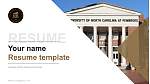 University of North Carolina at Pembroke Resume PPT Template