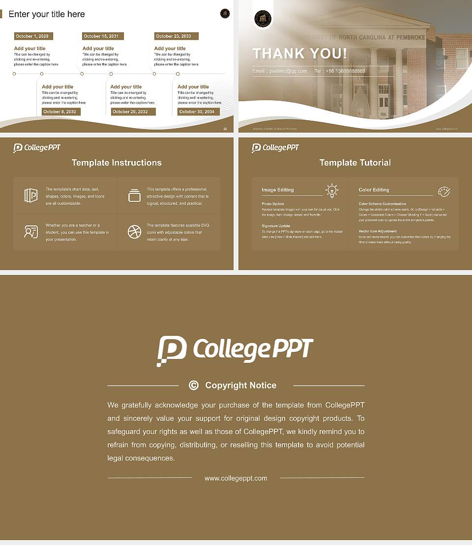 University of North Carolina at Pembroke Lecture Sharing and Networking Event PPT Template16:9 ratio PPT effect preview image4