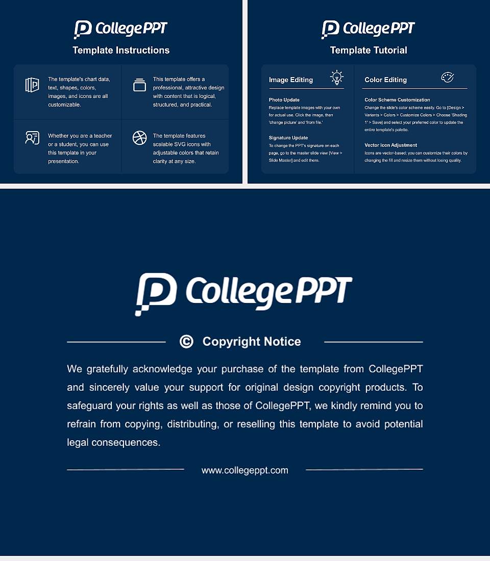 University of Michigan-Ann Arbor Academic Presentation/Research Findings Report PPT Template4:3 ratio PPT effect preview image5
