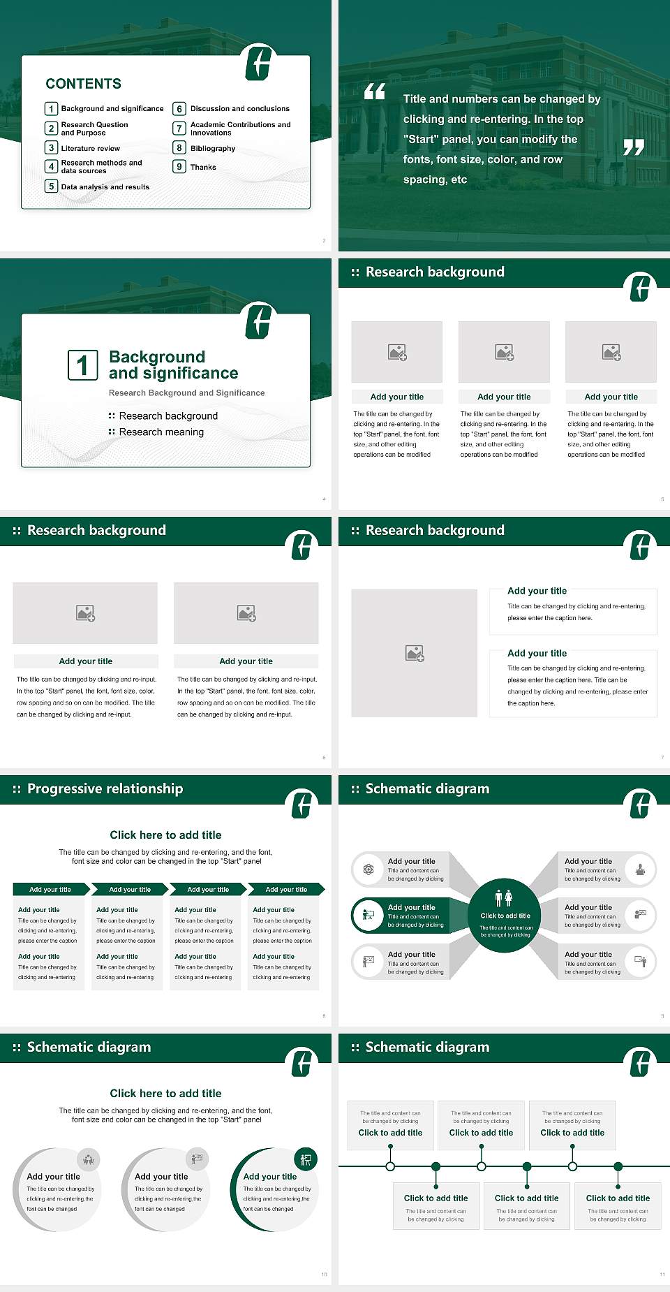 University of North Carolina at Charlotte Graduation Thesis Defense PPT Template4:3 ratio PPT effect preview image2