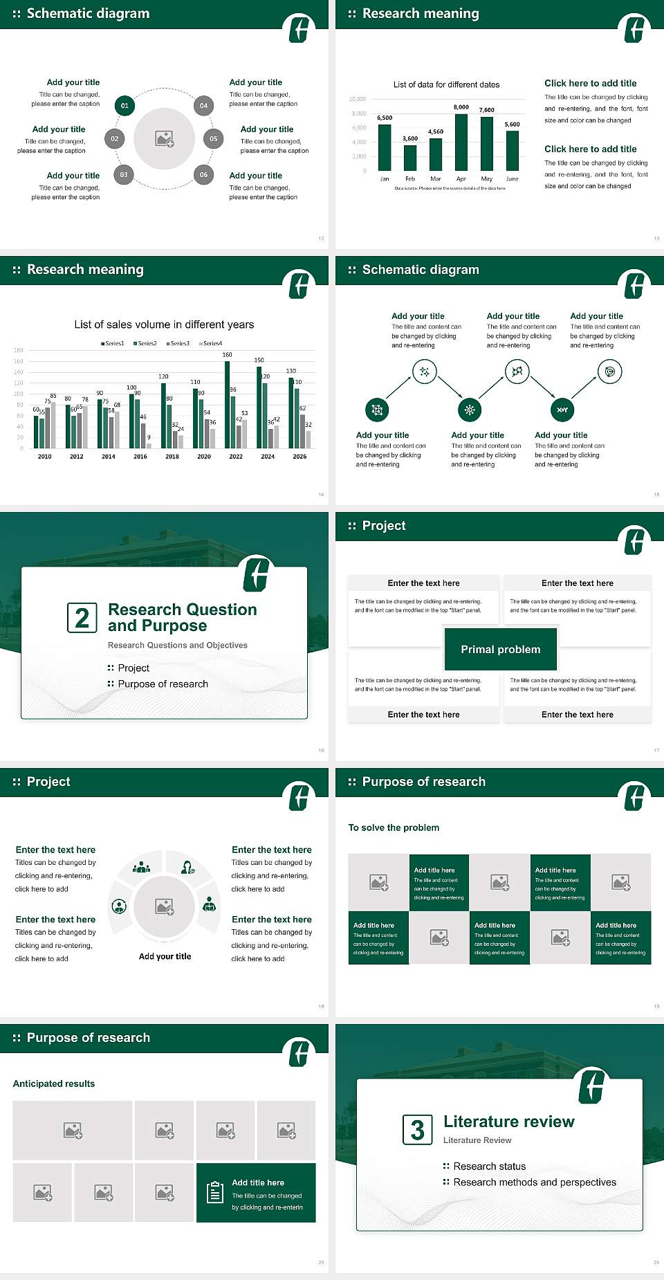University of North Carolina at Charlotte Graduation Thesis Defense PPT Template4:3 ratio PPT effect preview image3