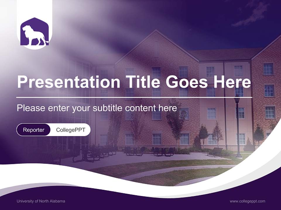 University of North Alabama Lecture Sharing and Networking Event PPT Template4:3 ratio PPT effect preview image4