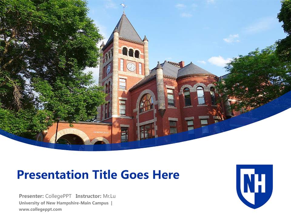 University of New Hampshire-Main Campus Course/Courseware Creation PPT Template4:3 ratio PPT effect preview image5