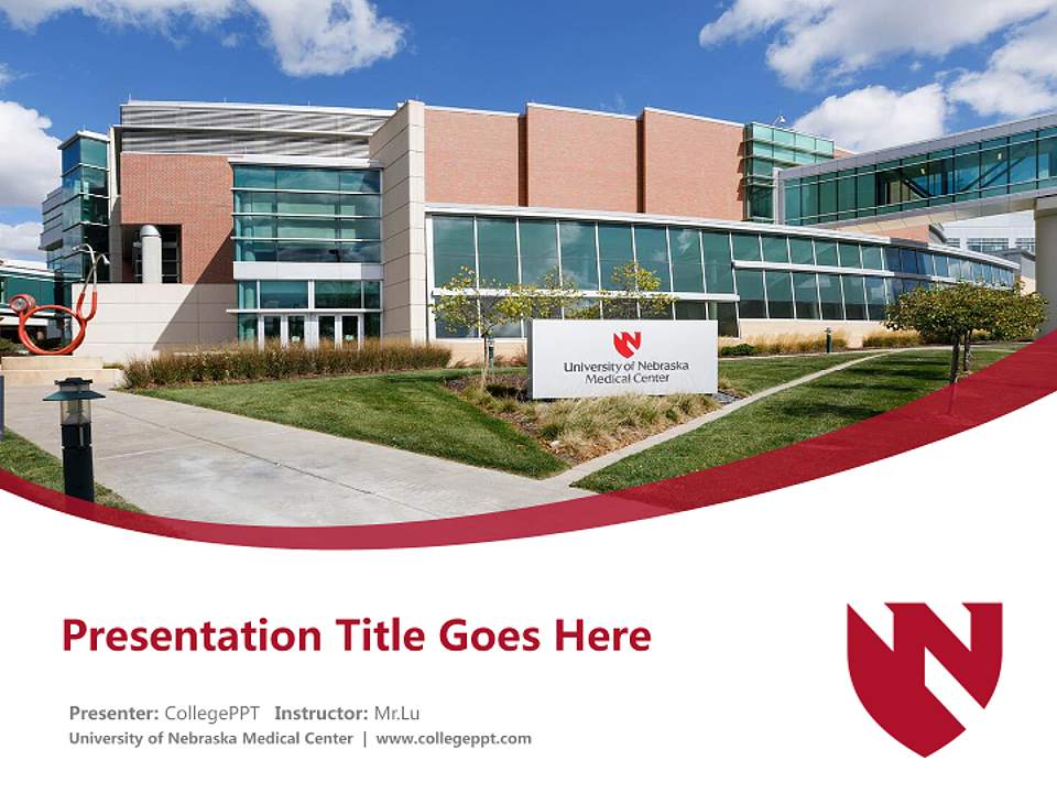 University of Nebraska Medical Center Course/Courseware Creation PPT Template4:3 ratio PPT effect preview image5