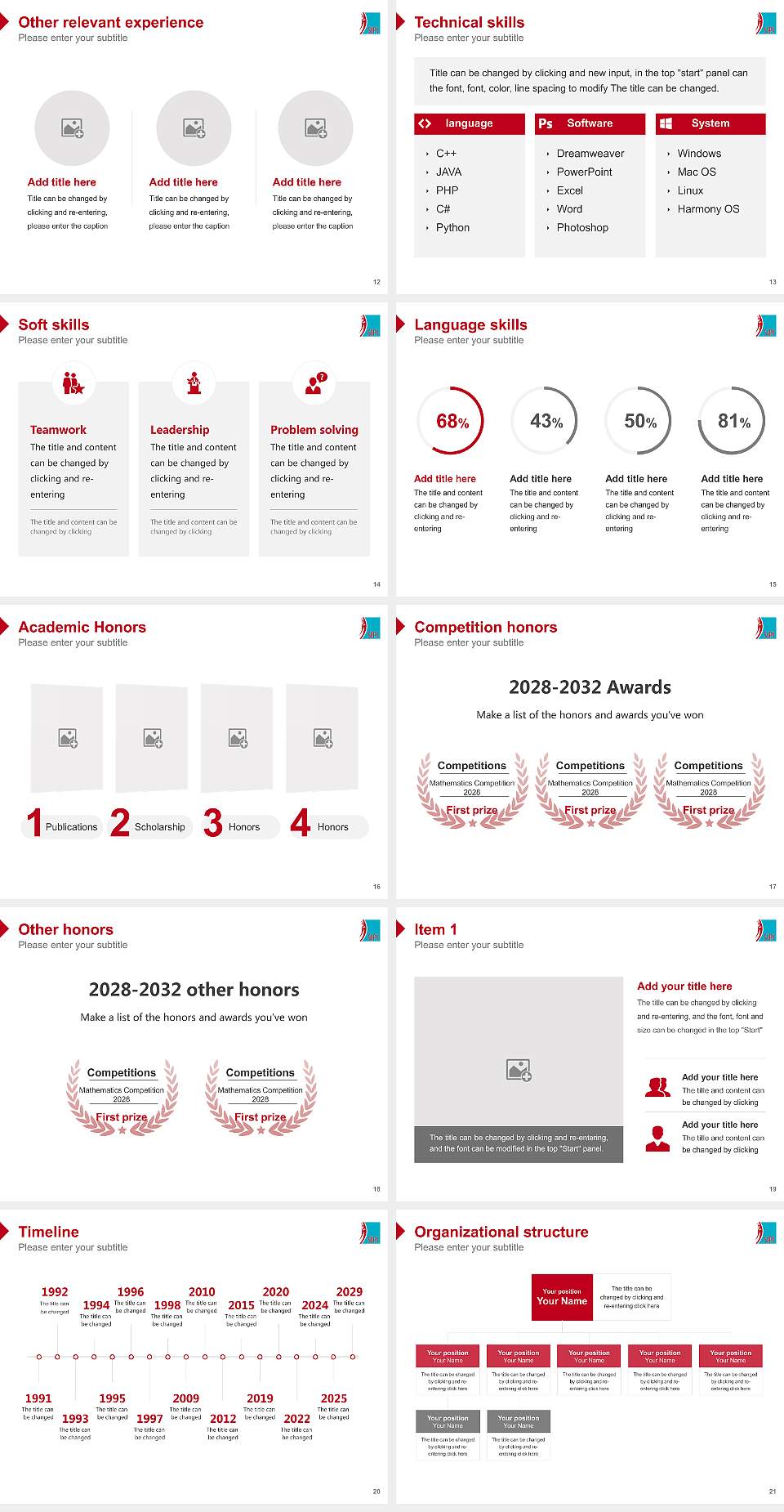 Southwestern Indian Polytechnic Institute Resume PPT Template4:3 ratio PPT effect preview image3