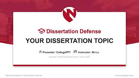 University of Nebraska Medical Center Graduation Thesis Defense PPT Template