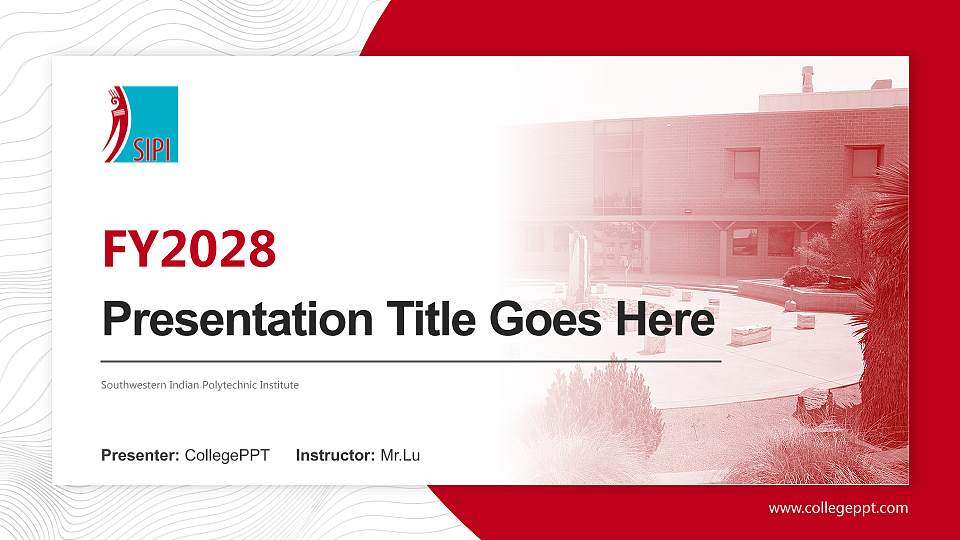 Southwestern Indian Polytechnic Institute Academic Presentation/Research Findings Report PPT Template16:9 ratio PPT effect preview image