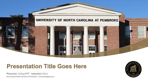 University of North Carolina at Pembroke Course/Courseware Creation PPT Template