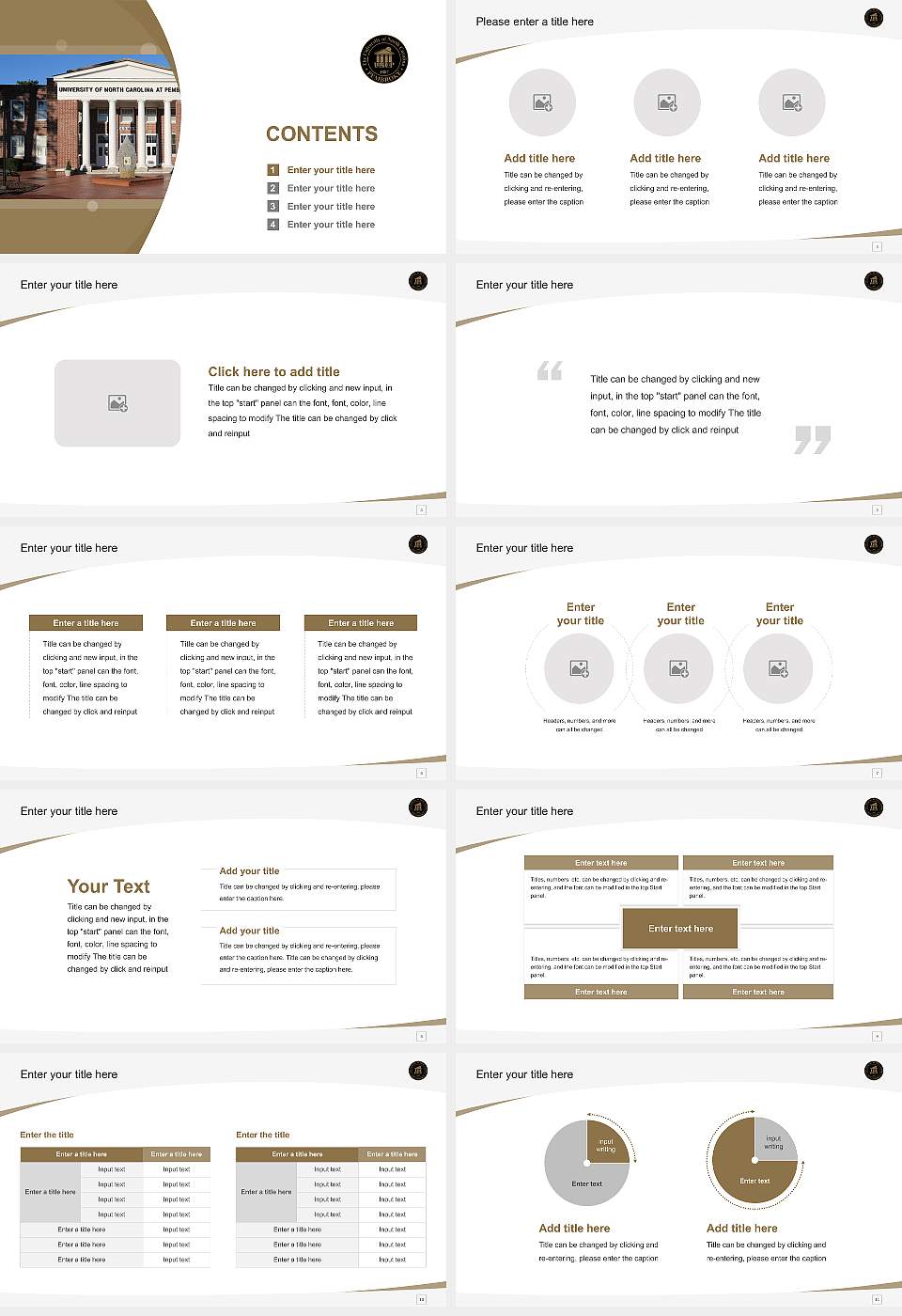 University of North Carolina at Pembroke Course/Courseware Creation PPT Template16:9 ratio PPT effect preview image2