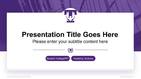 Tennessee Technological University National Scholarship Defense PPT Template