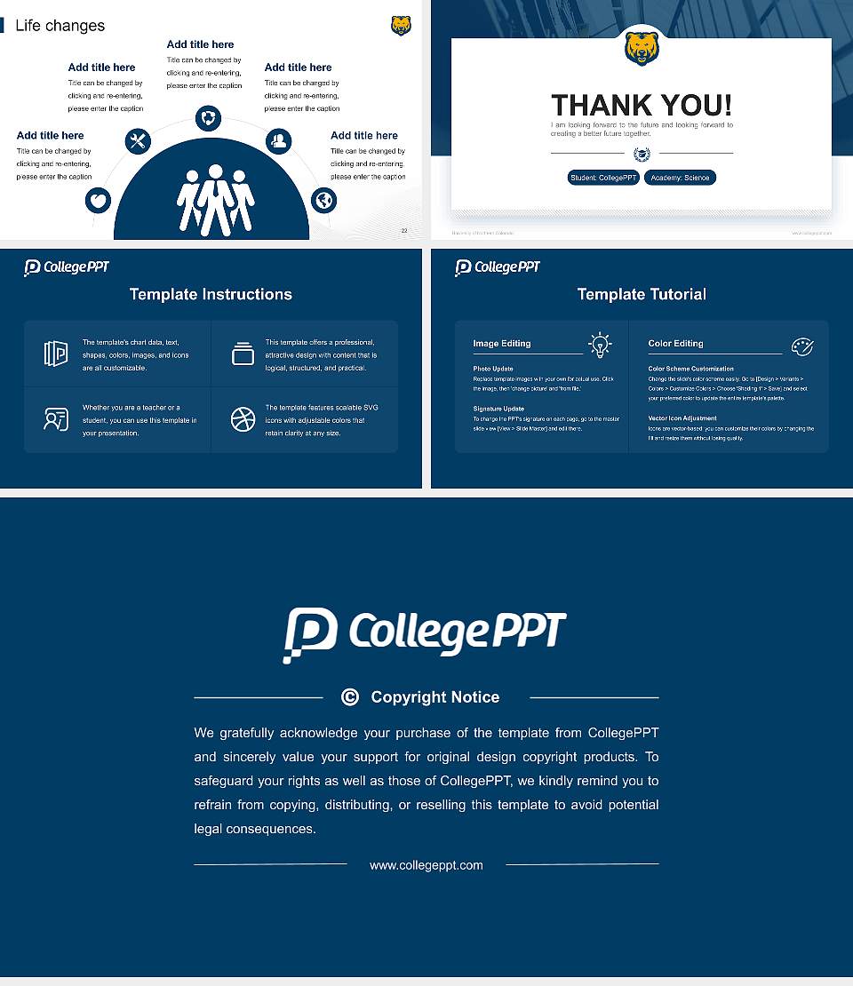 University of Northern Colorado National Scholarship Defense PPT Template16:9 ratio PPT effect preview image4