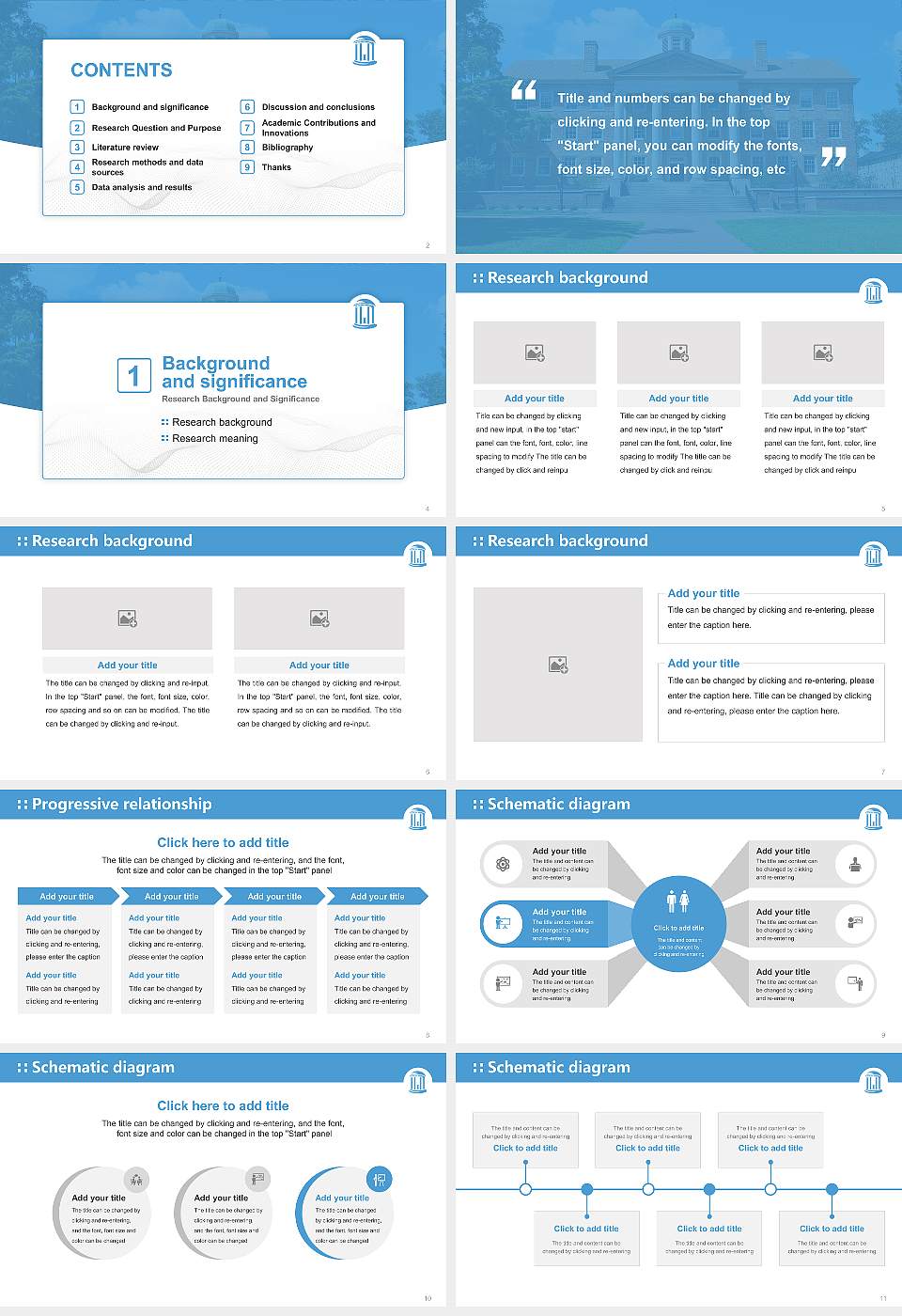 University of North Carolina at Chapel Hill Graduation Thesis Defense PPT Template16:9 ratio PPT effect preview image2