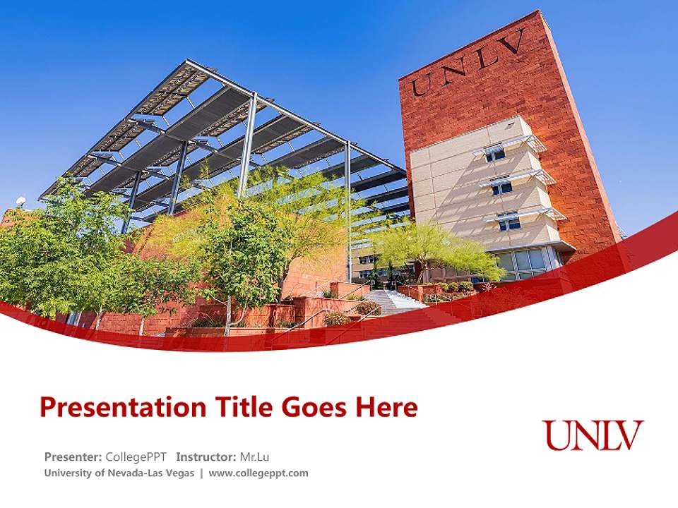 University of Nevada-Las Vegas Course/Courseware Creation PPT Template4:3 ratio PPT effect preview image5