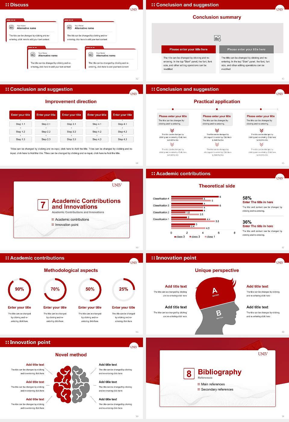 University of Nevada-Las Vegas Graduation Thesis Defense PPT Template16:9 ratio PPT effect preview image6