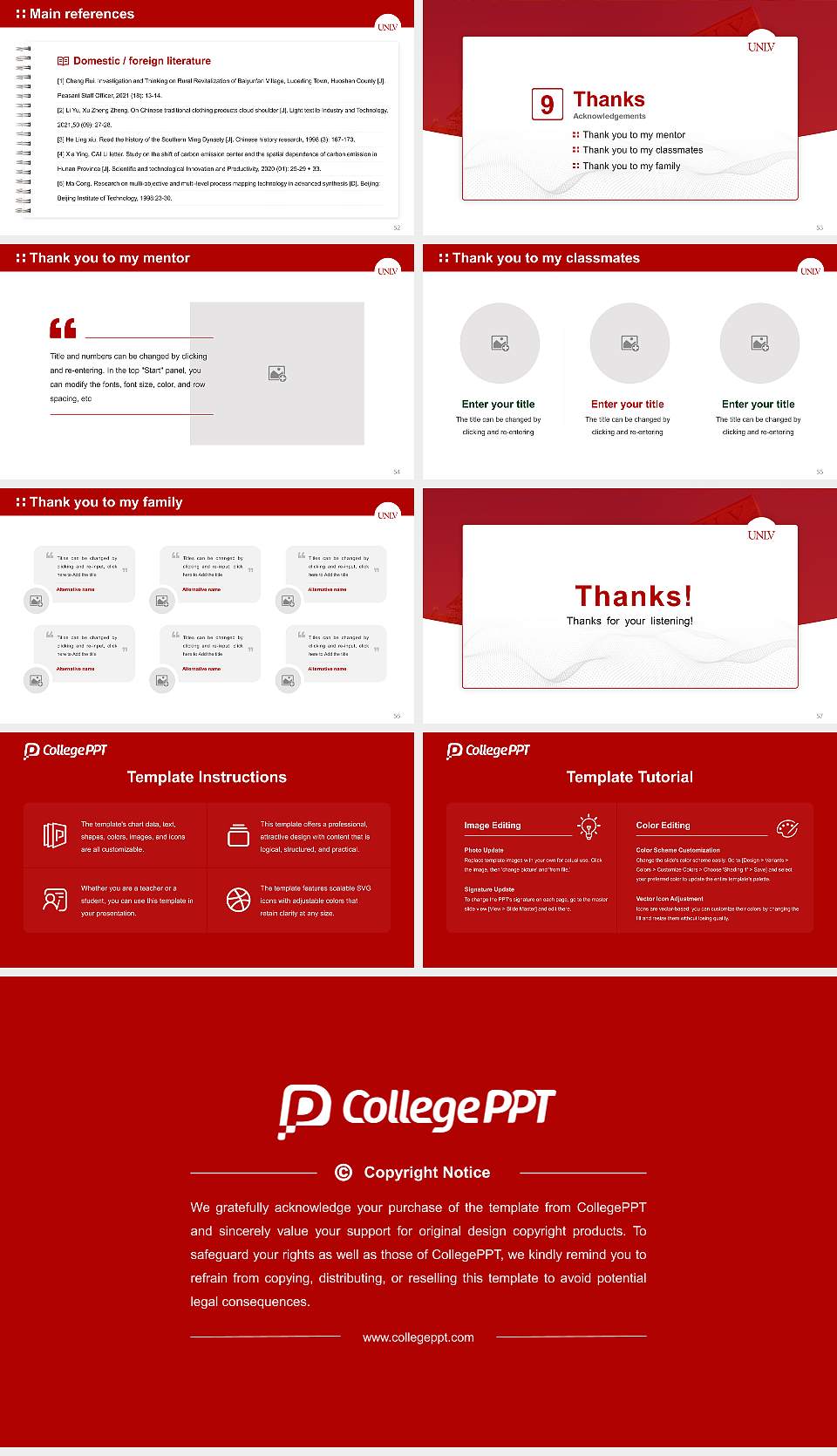 University of Nevada-Las Vegas Graduation Thesis Defense PPT Template16:9 ratio PPT effect preview image7
