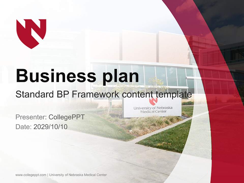 University of Nebraska Medical Center Competition/Entrepreneurship Contest PPT Template4:3 ratio PPT effect preview image9