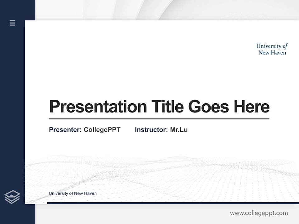University of New Haven Thesis Proposal/Graduation Defense PPT Template4:3 ratio PPT effect preview image5