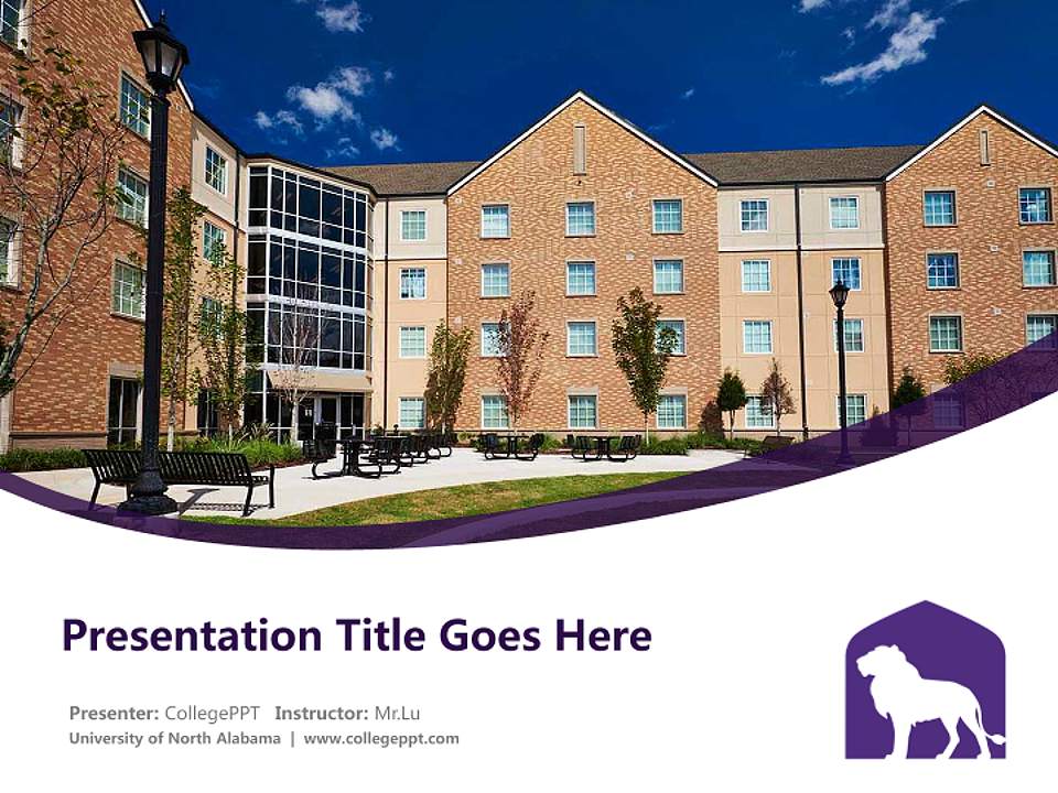 University of North Alabama Course/Courseware Creation PPT Template4:3 ratio PPT effect preview image5